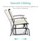 Best Choice Products 2-Person Outdoor Swing Glider, Steel Patio Loveseat, Bench Rocker w/ Armrests